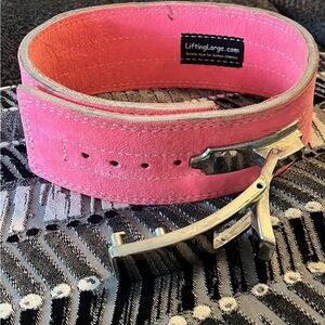 Pink Weightlifting Belt